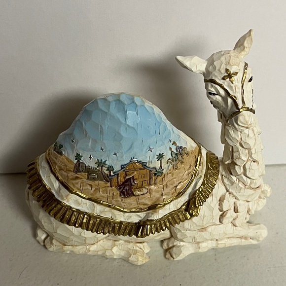 Thomas Kinkade Devoted Camel Elegant Blessings Nativity Figurine Hawthorne 2009 - Picture 3 of 12